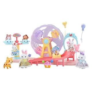 Foto 3 | Foto 3 | Juguete Set Casa De Muñecas Parque De Diversiones De Conejitos Con Rueda De La Fortuna Resbaladilla Y Figuras Incluidas