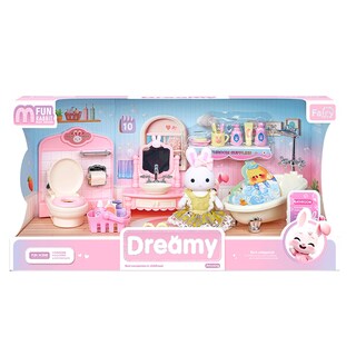Foto 1 | Foto 1 | Juguete Set Casa De Muñecas Baño Dreamy Con Muebles Accesorios Y Conejitos Incluidos