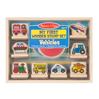 Foto 1 | Foto 1 | Set De Sellos Melissa & Doug My First Wooden Vehicles Con Tinta - Venta Internacional.