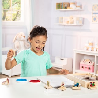 Foto 2 | Foto 2 | Set De Sellos Melissa & Doug My First Wooden Vehicles Con Tinta - Venta Internacional.