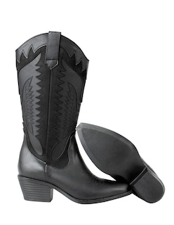 Foto 6 | Foto 6 | Bota Vaquera Alta Tacon Cuadrado Juvenil Moda Cowboy