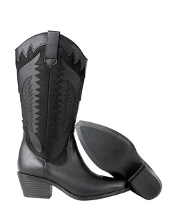 Foto 6 | Foto 6 | Bota Vaquera Alta Tacon Cuadrado Juvenil Moda Cowboy