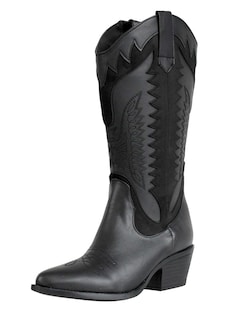 Foto 2 | Foto 2 | Bota Vaquera Alta Tacon Cuadrado Juvenil Moda Cowboy