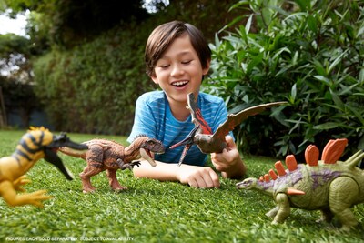 Foto 2 | Foto 2 | Juguetes De Dinosaurios Mattel Jurassic World Wild Roar Con Sonido De Rugido - Venta Internacional.
