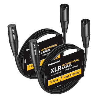 Foto 1 | Foto 1 | Cables De Micrófono Xlr Innogear De 0 9 M Paquete De 2 Unidades Macho A Hembra - Venta Internacional.