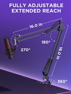 Foto 4 | Foto 4 | Soporte De Micrófono Innogear Para Blue Yeti Con Parabrisas Y Filtro Antipop - Venta Internacional.