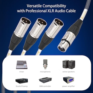 Foto 4 | Foto 4 | Cable Divisor Xlr De 3 Vías Devinal 1 Hembra A 3 Macho 60 Cm - Venta Internacional.