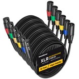 Cables De Micrófono Xlr Innogear Balanceados De 3 Pines 3 M Paquete De 6 - Venta Internacional.