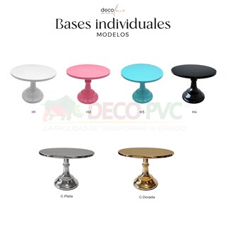 Foto 4 | Foto 4 | Base Para Pastel/decoración De Eventos/diferentes Negra