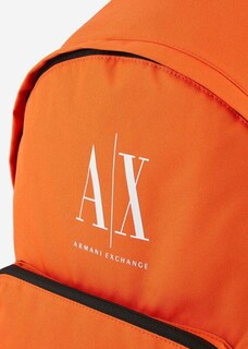 Foto 4 | Foto 4 | Mochila Armani Exchange Backpack Logo A|x Color Naranja Espaciosa Original