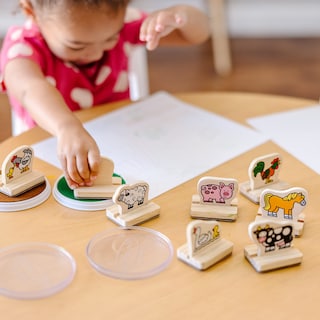Foto 5 | Foto 5 | Set De Sellos Melissa & Doug My First Wooden Farm Animals 4+ - Venta Internacional.