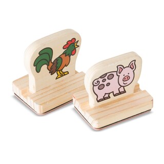 Foto 6 | Foto 6 | Set De Sellos Melissa & Doug My First Wooden Farm Animals 4+ - Venta Internacional.