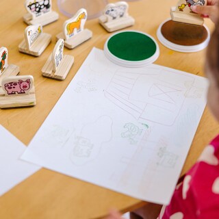 Foto 7 | Foto 7 | Set De Sellos Melissa & Doug My First Wooden Farm Animals 4+ - Venta Internacional.