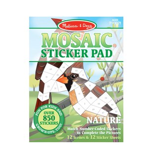 Foto 1 | Foto 1 | Bloc De Pegatinas En Forma De Mosaico Melissa & Doug Nature Con Más De 850 Pegatinas - Venta Internacional.