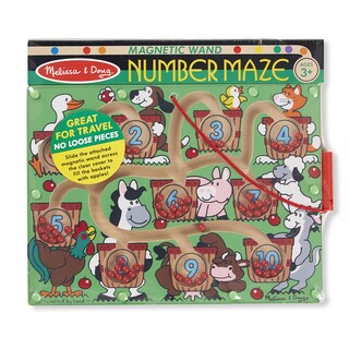 Foto 6 | Foto 6 | Actividad De Rompecabezas: Laberinto De Números Con Varita Magnética Melissa & Doug - Venta Internacional.
