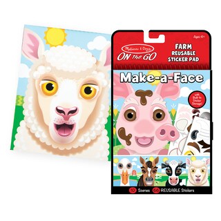 Foto 6 | Foto 6 | Bloc Adhesivo Reutilizable Melissa & Doug Make-a-face Animals - Venta Internacional.