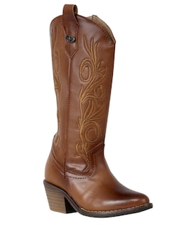 Foto 1 | Foto 1 | Botas Vaqueras Para Niña Bordadas Moda Comodas Cowboy Tacon Cuadrado Rodeo