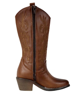 Foto 2 | Foto 2 | Botas Vaqueras Para Niña Bordadas Moda Comodas Cowboy Tacon Cuadrado Rodeo