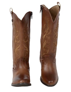 Foto 3 | Foto 3 | Botas Vaqueras Para Niña Bordadas Moda Comodas Cowboy Tacon Cuadrado Rodeo