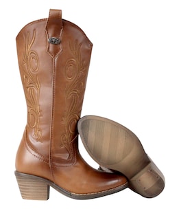 Foto 5 | Foto 5 | Botas Vaqueras Para Niña Bordadas Moda Comodas Cowboy Tacon Cuadrado Rodeo