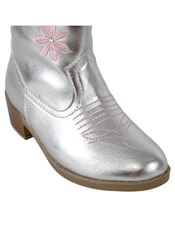 Foto 4 | Foto 4 | Botas Vaqueras Para Niña Moda Comodas Cowboy Tacon Cuadrado Rodeo