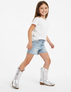 Foto 7 | Foto 7 | Botas Vaqueras Para Niña Moda Comodas Cowboy Tacon Cuadrado Rodeo