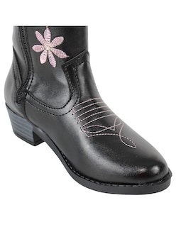 Foto 5 | Foto 5 | Botas Vaqueras Para Niña Moda Comodas Cowboy Tacon Cuadrado Rodeo