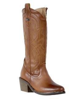 Foto 1 | Foto 1 | Botas Vaqueras Para Niña Bordadas Moda Comodas Cowboy Tacon Cuadrado Rodeo