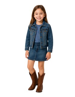 Foto 6 | Foto 6 | Botas Vaqueras Para Niña Bordadas Moda Comodas Cowboy Tacon Cuadrado Rodeo