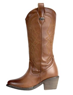 Foto 2 | Foto 2 | Botas Vaqueras Para Niña Bordadas Moda Comodas Cowboy Tacon Cuadrado Rodeo