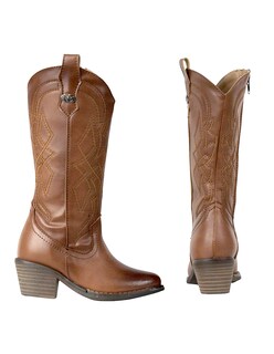 Foto 4 | Foto 4 | Botas Vaqueras Para Niña Bordadas Moda Comodas Cowboy Tacon Cuadrado Rodeo