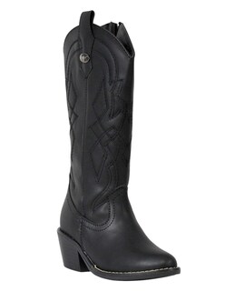 Foto 1 | Foto 1 | Botas Vaqueras Para Niña Bordadas Moda Comodas Cowboy Tacon Cuadrado Rodeo