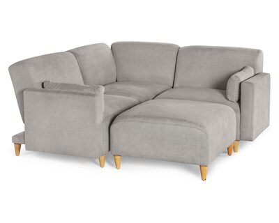 Foto 1 | Foto 1 | Sala De 4 Modúlos Makora Zavian Con Memory Foam Color Gris Claro Chenille Respaldo Reclinable De 3 Posiciones