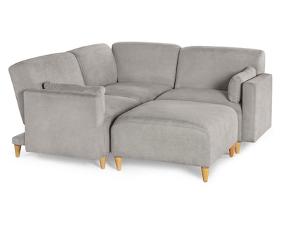 Foto 3 | Foto 3 | Sala De 4 Modúlos Makora Zavian Con Memory Foam Color Gris Claro Chenille Respaldo Reclinable De 3 Posiciones