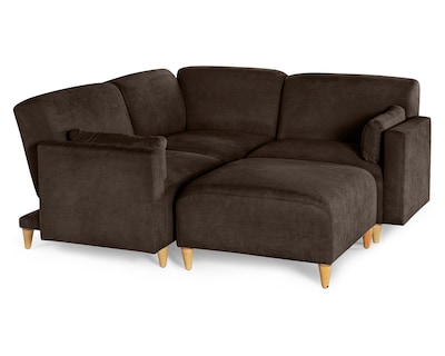 Foto 4 | Foto 4 | Sala De 4 Modúlos Makora Zavian Con Memory Foam Color Chocolate Chenille Respaldo Reclinable De 3 Posiciones