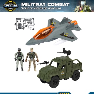Foto 4 | Foto 4 | Juguete Set Militar Con Avión De Combate Camión Blindado Y 2 Soldados Con Armas