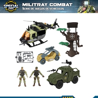 Foto 2 | Foto 2 | Juguete Base Militar Con Helicóptero Camiones Tácticos Y Figuras De Soldados Incluidas