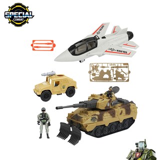 Foto 4 | Foto 4 | Juguete Set Militar Con Jet De Combate Tanque De Guerra Vehículo Táctico Y Soldado Con Accesorios