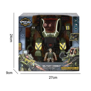 Foto 4 | Foto 4 | Juguete Robot Militar Mecha Con Misiles Y Figura De Soldado Con Luz Y Sonido