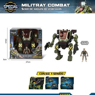 Foto 5 | Foto 5 | Juguete Robot Militar Mecha Con Misiles Y Figura De Soldado Con Luz Y Sonido