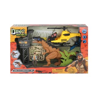 Foto 1 | Foto 1 | Juguete Set Dino World Con Helicóptero Torre De Vigilancia Dinosaurios Y Figura Con Accesorios