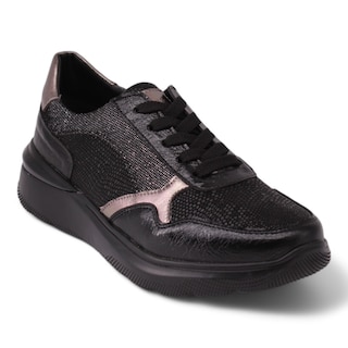 Foto 1 | Foto 1 | Tenis Negro De Piel Para Mujer Elsa 01