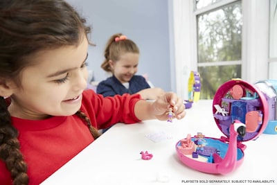 Foto 2 | Foto 2 | Playset Polly Pocket Compact Flamingo Floatie Con 2 Muñecas - Venta Internacional.