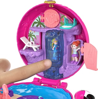 Foto 3 | Foto 3 | Playset Polly Pocket Compact Flamingo Floatie Con 2 Muñecas - Venta Internacional.