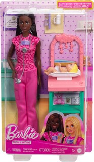 Foto 6 | Foto 6 | Muñeca De Moda Morena Baby Doctor Barbie Con Accesorios - Venta Internacional.