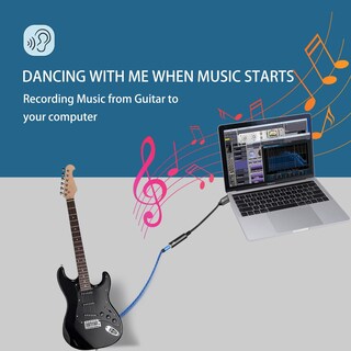 Foto 5 | Foto 5 | Cable De Grabación Usb-c De Guitarra A Usb-c Devinal 6 35 Mm Hembra Ts Mono - Venta Internacional.