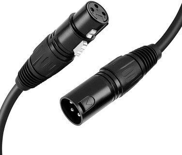 Foto 1 | Foto 1 | Cable De Micrófono Cablecreation Xlr De 3 Pines M A Xlr De 3 Pines F De 1 8 M - Venta Internacional.