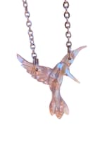 Collar Plata Con Dije De Colibrí - M2 - Mirlo Blanco