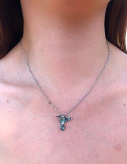 Foto 3 | Foto 3 | Collar Plata Con Dije De Colibrí Tornasol– Mirlo Blanco