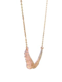 Foto 2 | Foto 2 | Collar Dorado Con Dije De Alas De Ángel - Mirlo Blanco